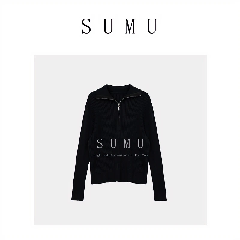 宿慕SUMU 长袖针织衫12.20 冬季2023新款时尚百搭韩版针织衫18028