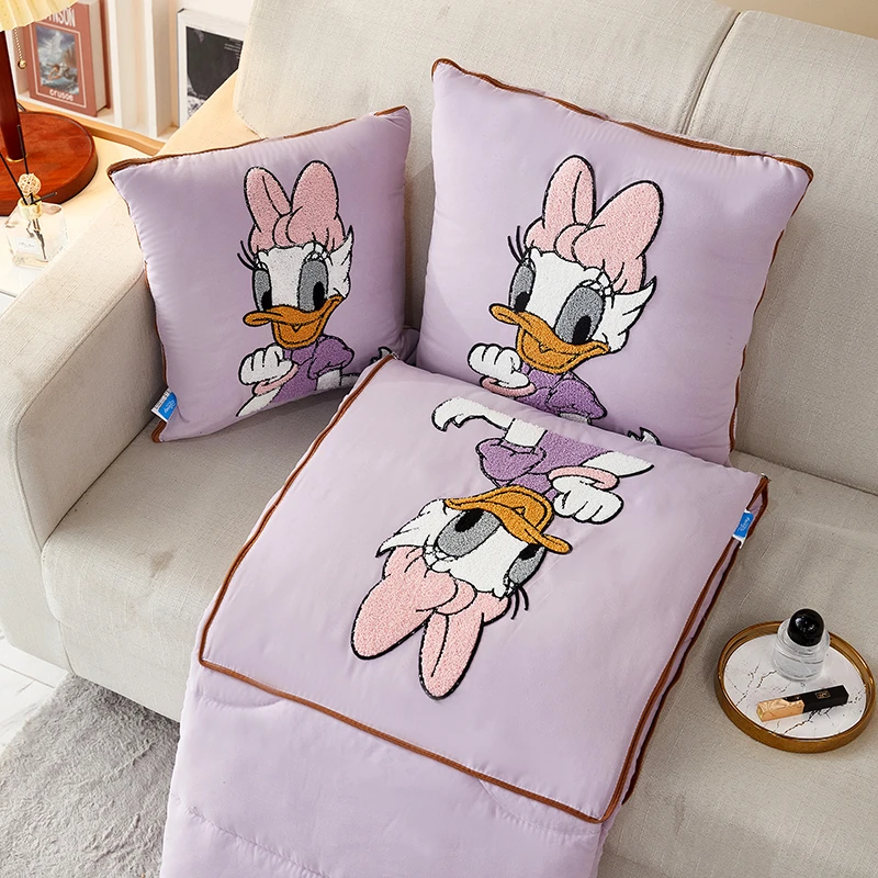 【宠粉福利】四季款纯色黛姐姐  多功能二合一折叠车载双面抱枕被