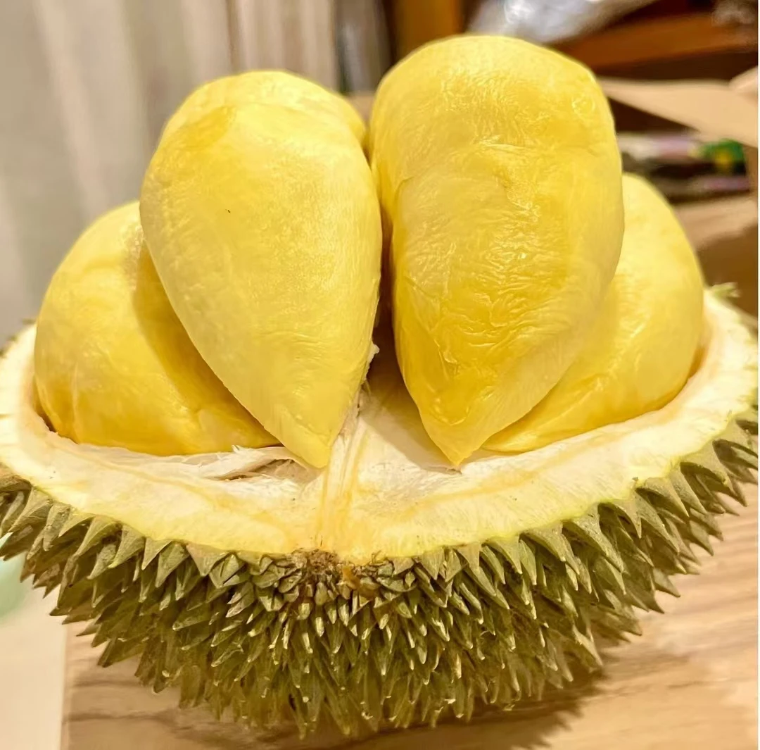 泰国长柄带壳鲜榴莲   树熟榴莲