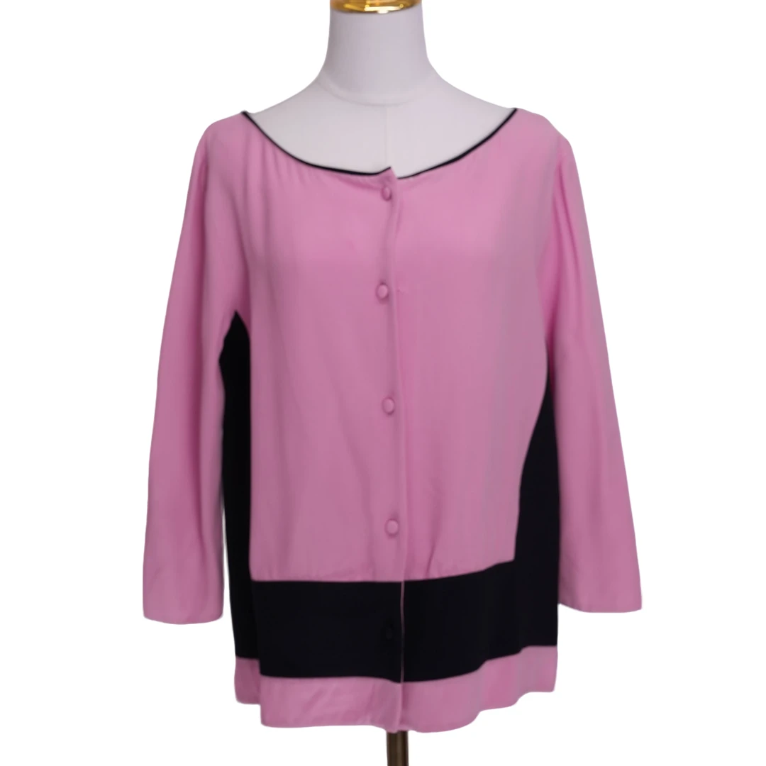 柏总衣橱 | 质感圆领拼接衬衫 PR006