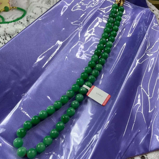 铜合金珐琅项链 项链绿色百搭1248