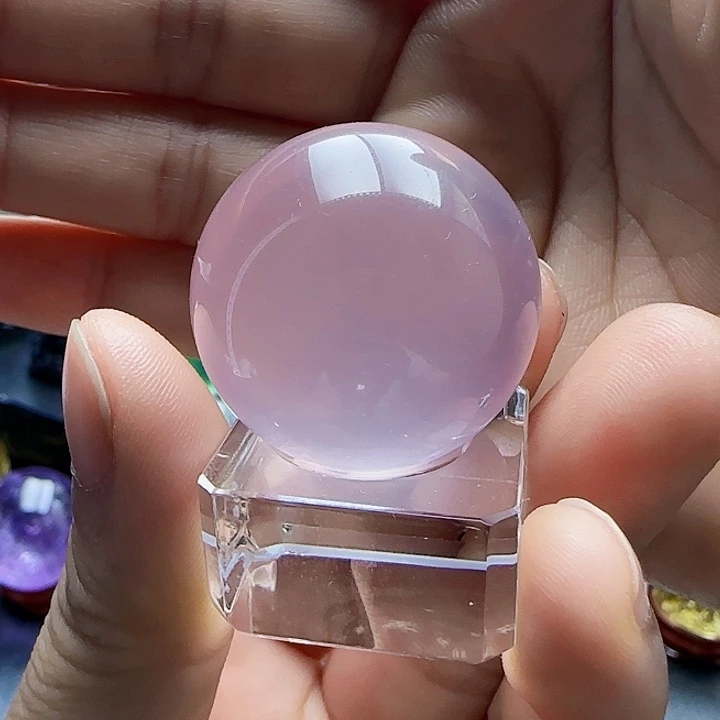 水晶水晶球未镶嵌小**儿