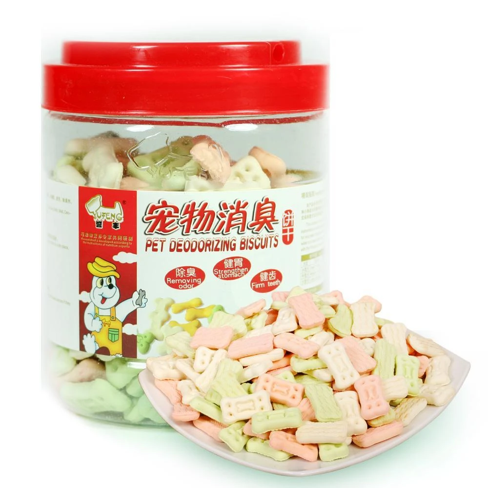 誉丰狗狗零食祛口臭狗饼干400g成犬幼犬磨牙棒洁齿宠物食品160g