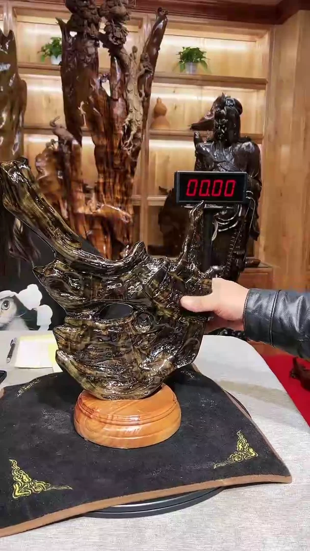 【闪购商品】金丝楠乌木根雕摆件