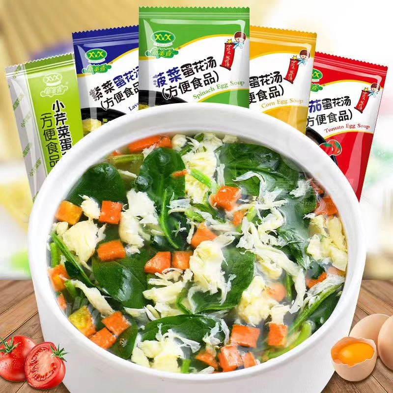 新美香蛋花汤8g紫菜菠菜番茄汤营养速食汤即食方便免煮严选美味