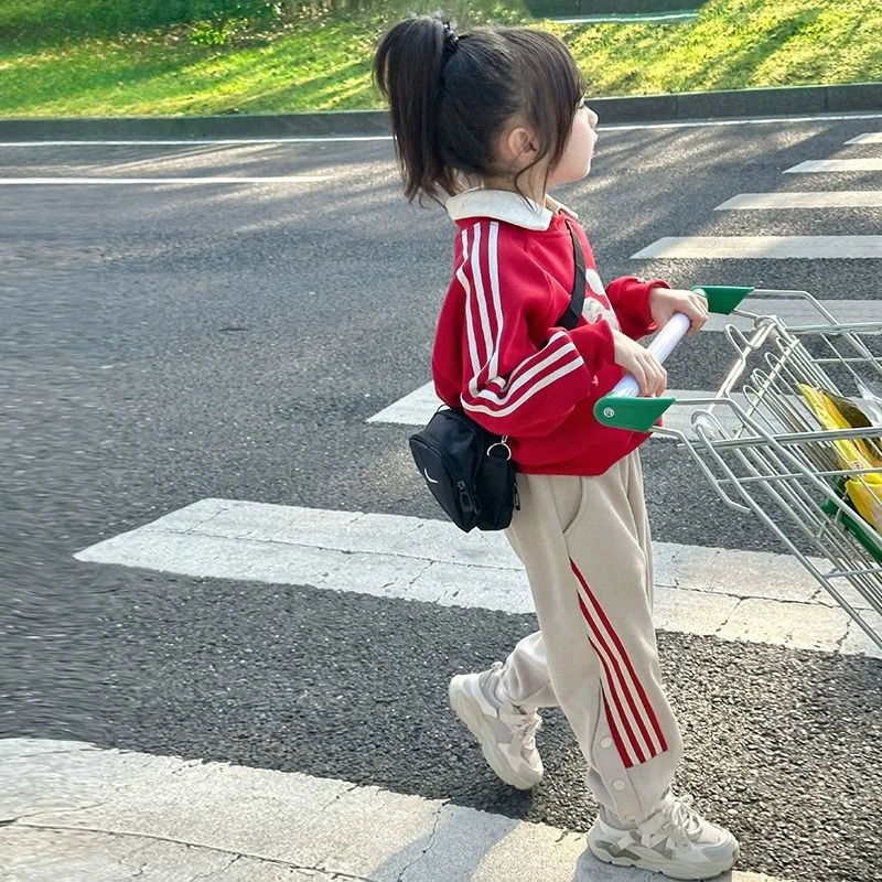 童装印象童年女童套装儿童秋装运动裤春秋童装新款卫裤洋气卫