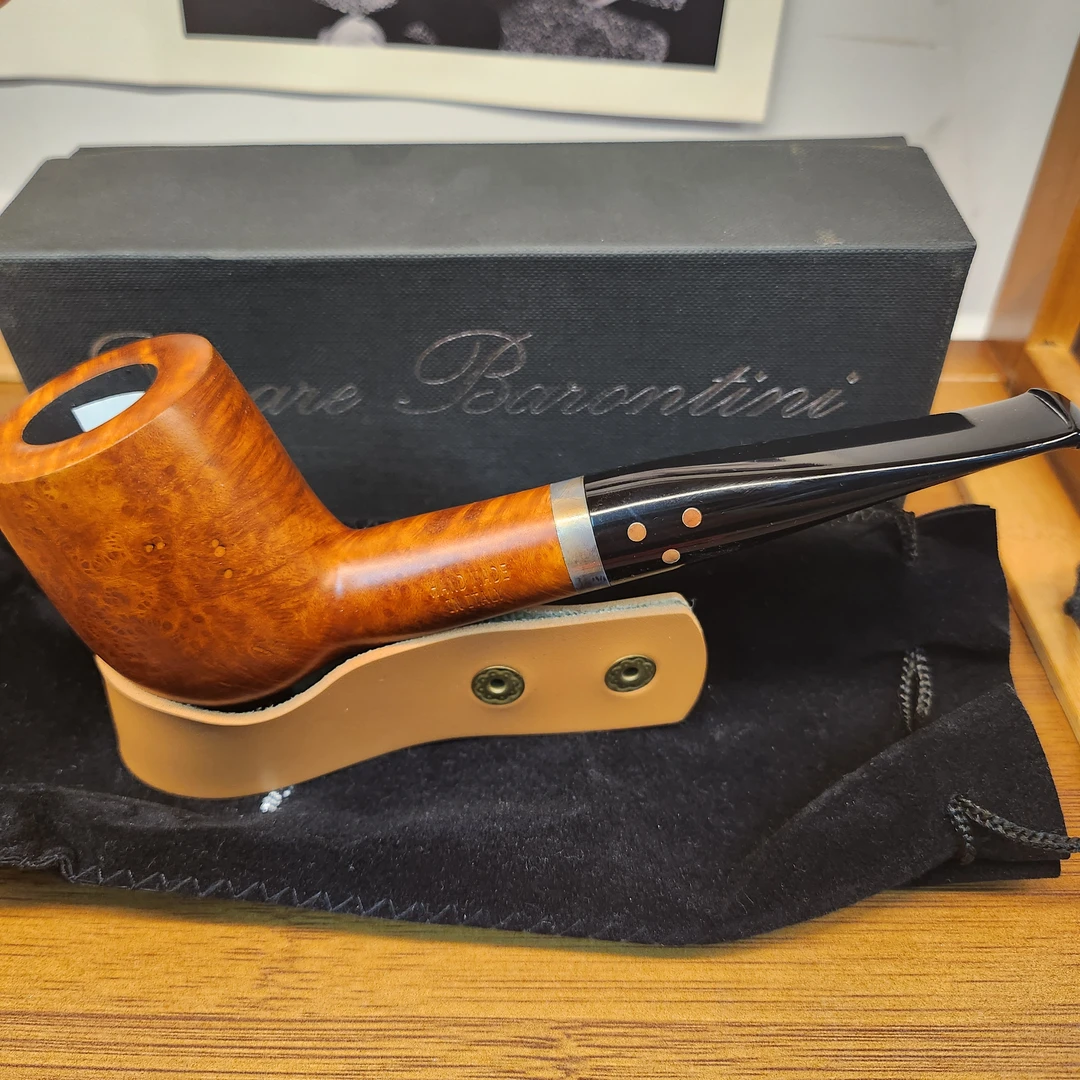 意大利石楠木巴龙蒂尼手工撞球烟斗新手必备
