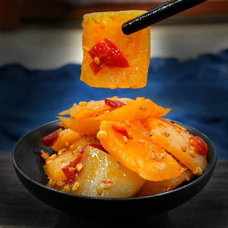 隆香坊酸辣萝卜皮干酱菜脆爽口下饭菜咸菜小菜武汉风味500g清脆