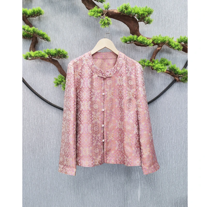 【千奈莉 】少女心中国风新中式宋锦双面穿外套上衣YJ092