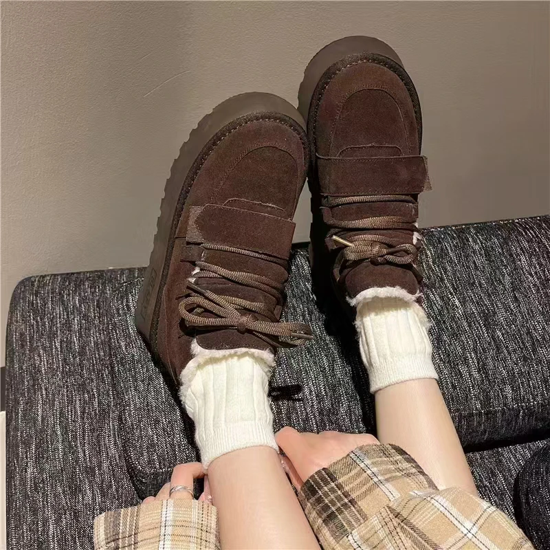 雪地靴厚底洋气百搭款