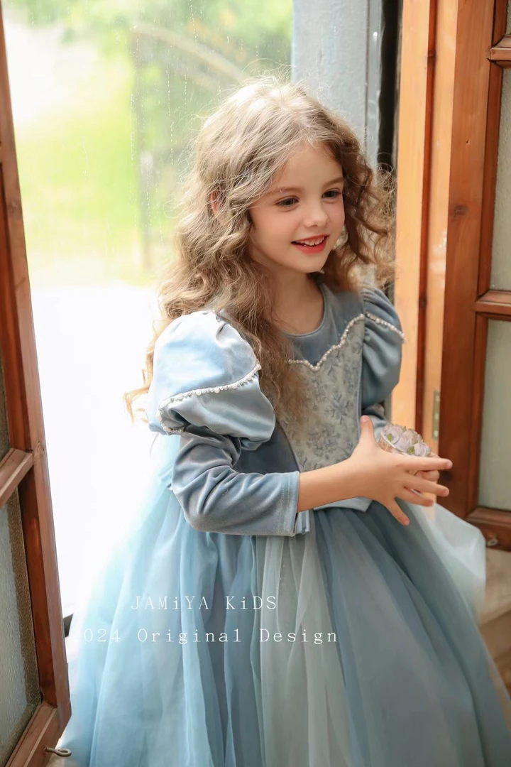 新款女童爱莎公主裙连衣裙纱裙