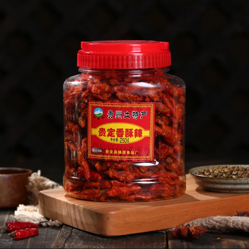贵州特色美食辣椒脆香脆辣椒干正宗香辣催麻辣油炸辣椒小零食250g