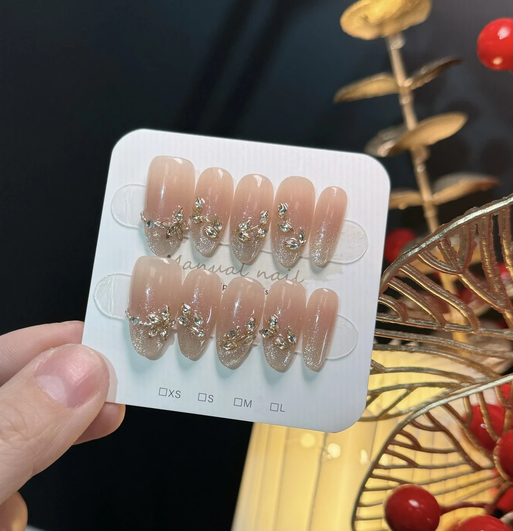 【繁花】网红爆款穿戴甲 腮红 锆石满钻