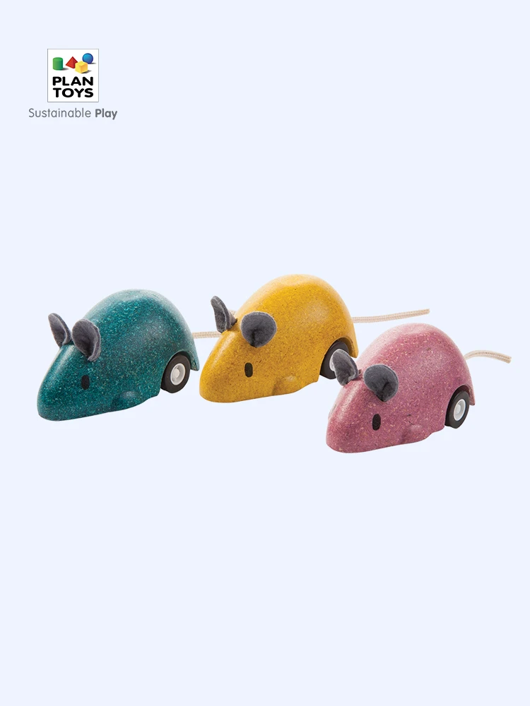 plantoys 小老鼠回力玩具车 儿童玩具