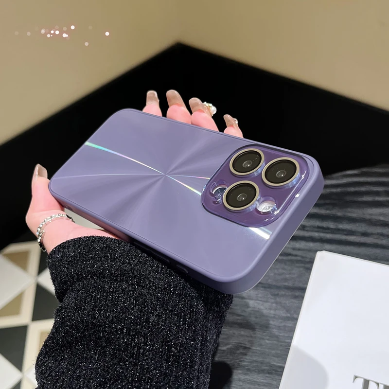 高级感极光适用苹果13Pro手机壳15ProMax全包iphone12/14防摔14P