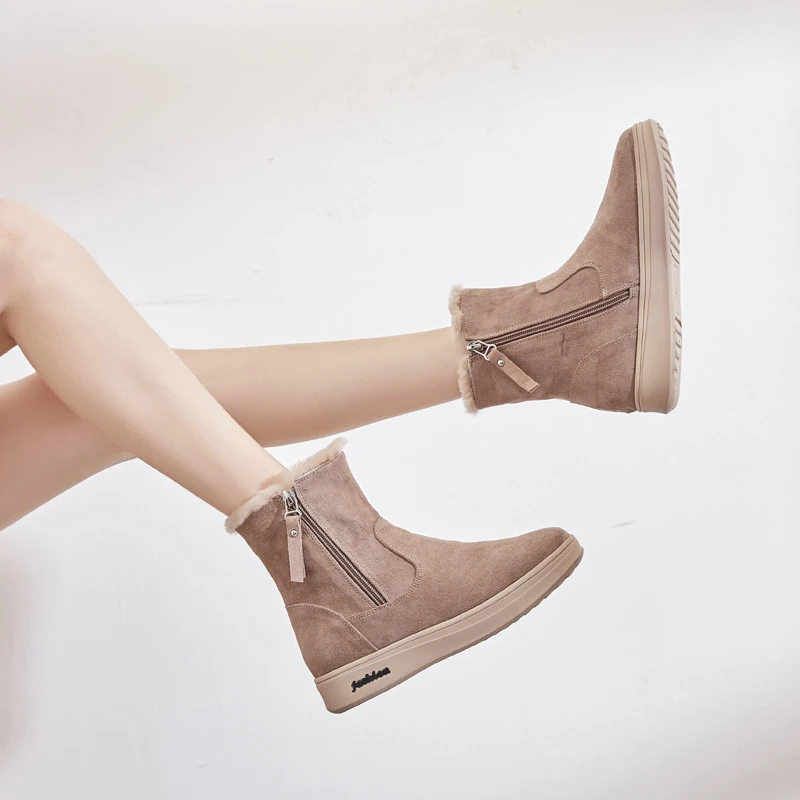 CKTF真毛高帮女鞋雪地靴5088号1022