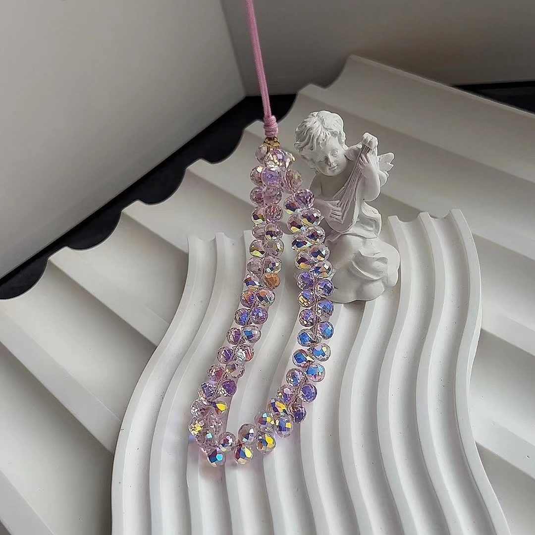 J110 仙女粉晶晶 原创手机链