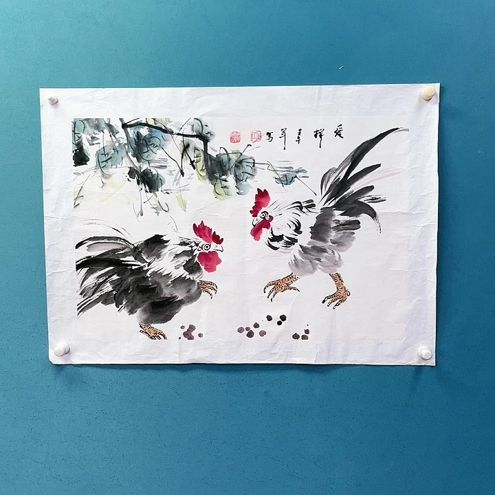 绘画覃连杰画家花鸟