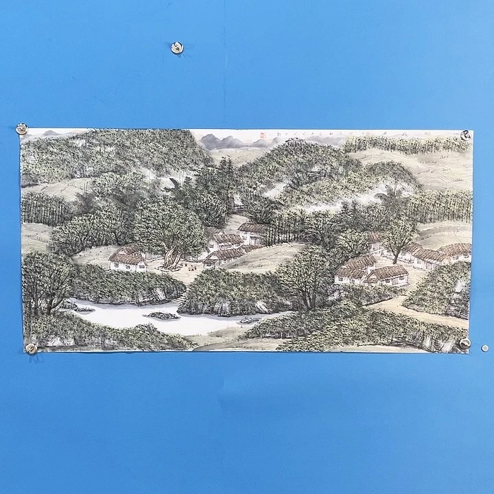 绘画周建明四尺山水