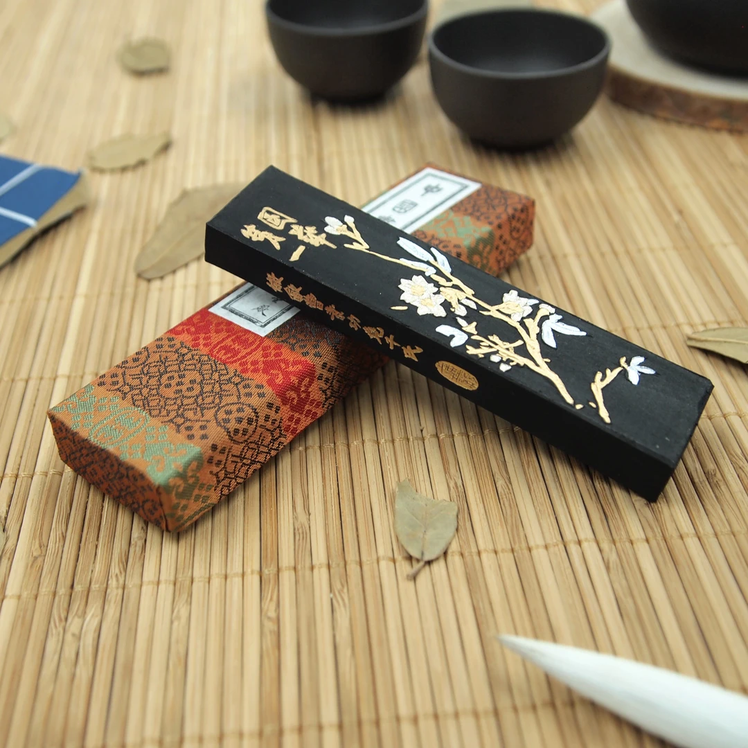 上海曹素功墨锭【铁斋翁书画宝墨】31克 油烟墨101 书画墨块