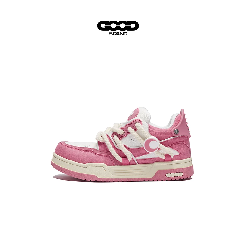【明星同款】GOODBRANDSneaker1.0 情人节限定樱花粉脏辫鞋情侣款