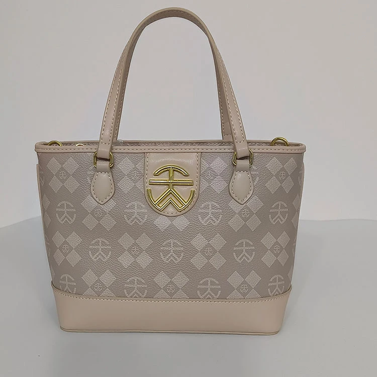 复古休闲水桶包单肩斜挎手提多功能包时尚女士女士轻奢印花包包