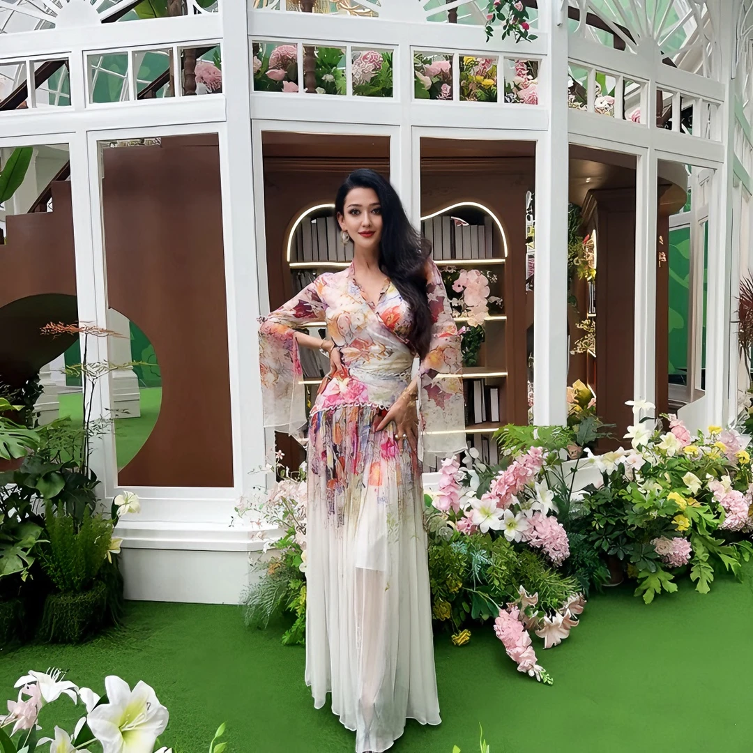 G&PARI（梦公主）夏季名媛风显瘦碎花上衣