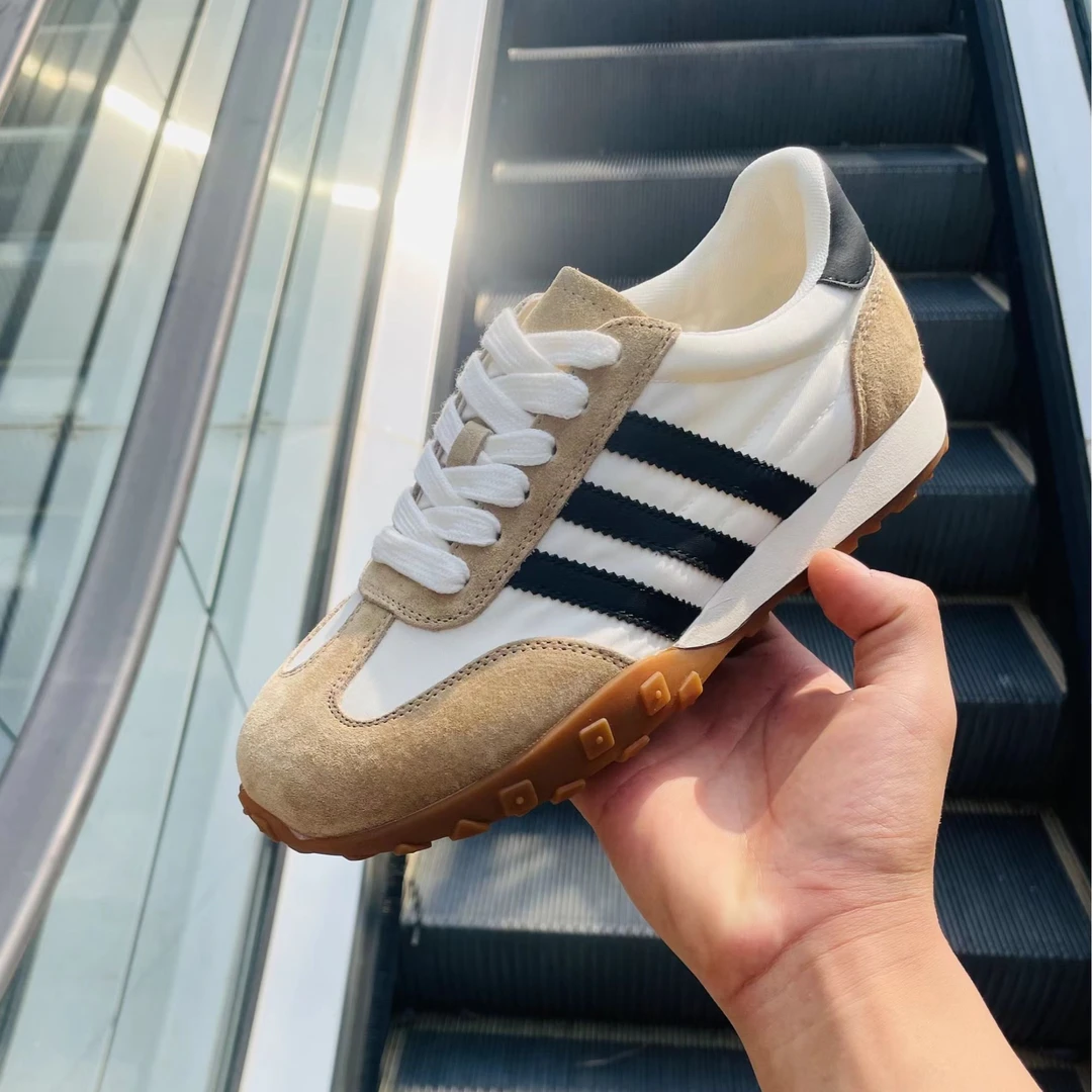 DW 真皮平底德训鞋女2024春季新款软底休闲运动板鞋5900-1093-1