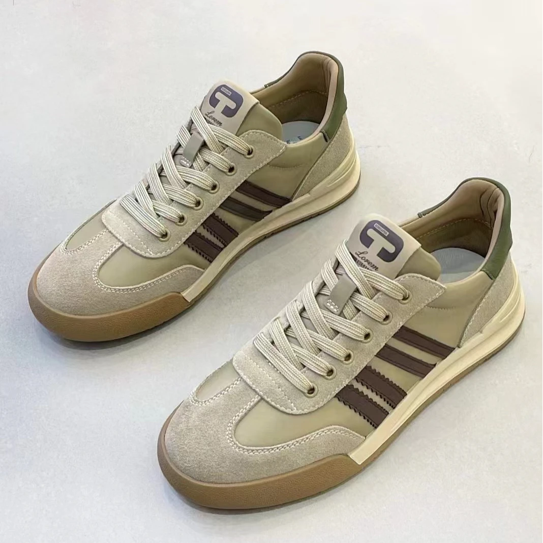 真皮男士德训鞋2024新款复古运动休闲鞋  39920