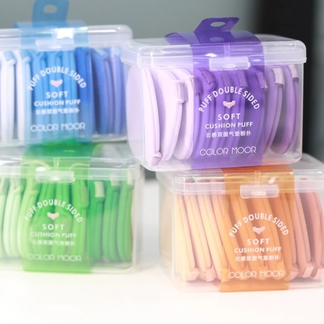 马卡龙色超软不吃粉干湿两用气垫粉扑
