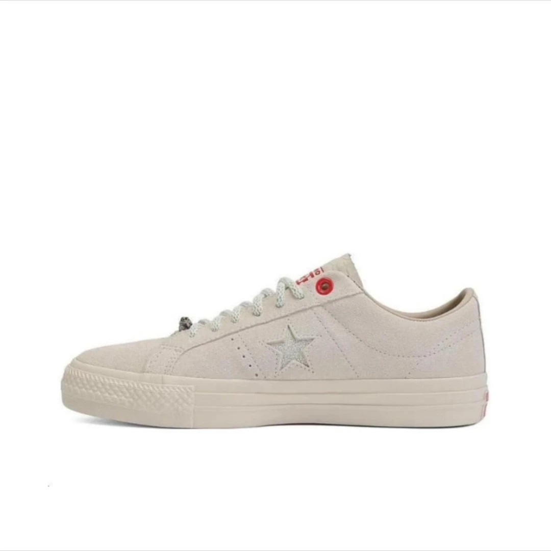 CONVERSE匡威官方 All Star Lift女雏菊低帮厚底小白鞋A08697C