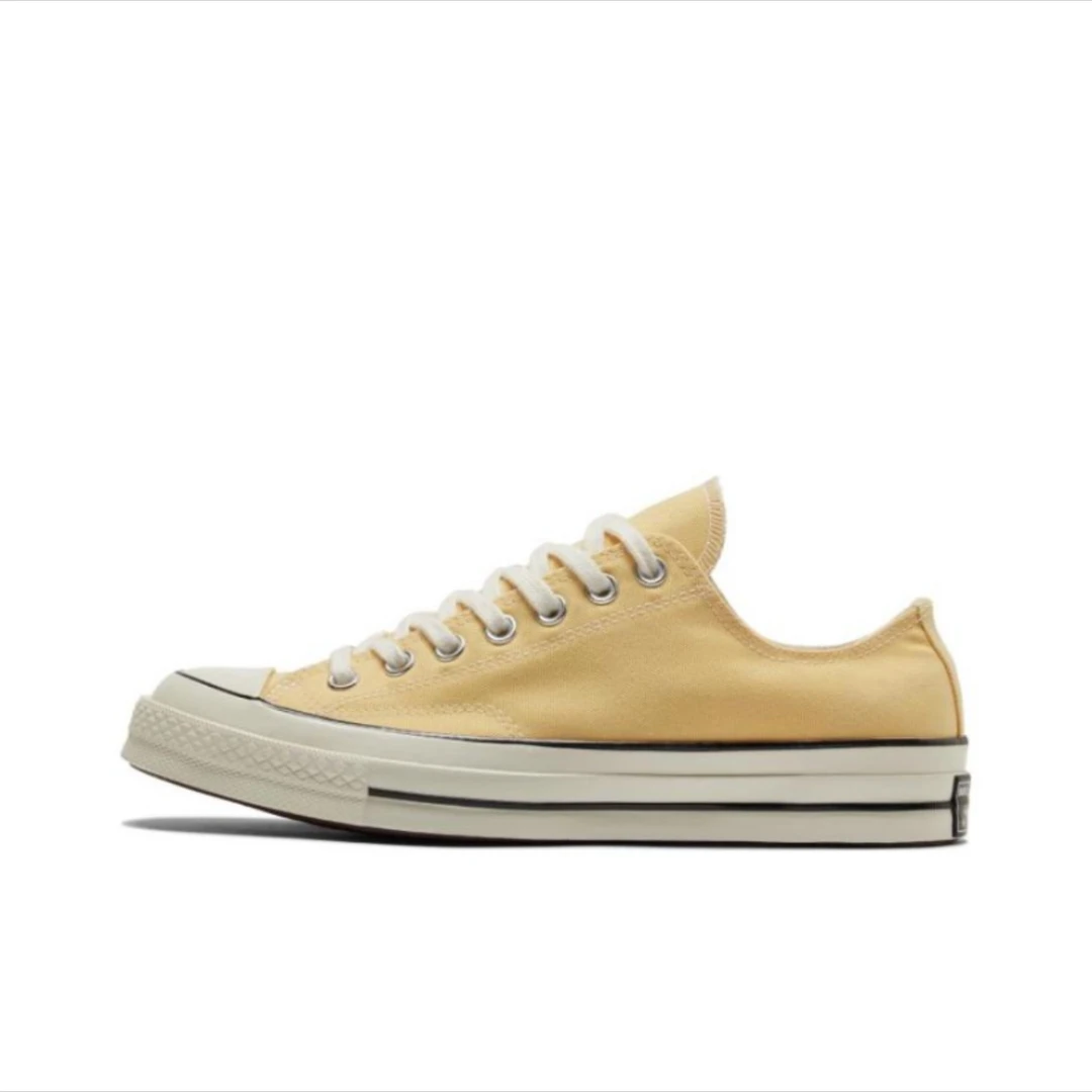 CONVERSE匡威1970S低帮帆布鞋奶酪黄姜汁撞奶黄色A02770