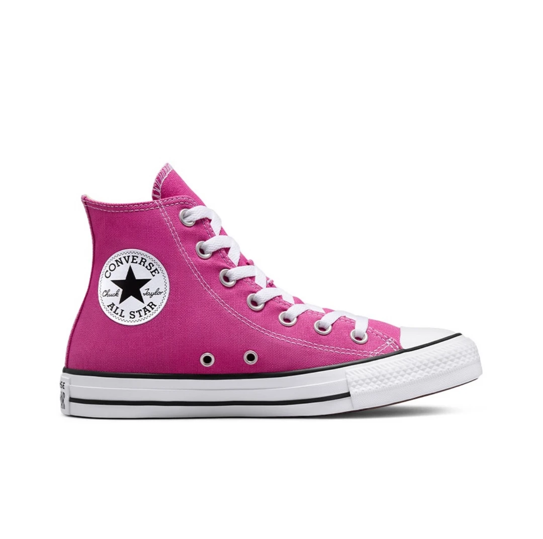 Converse All Star系列 复古系带 高帮 帆布鞋 男女同款 紫罗兰色