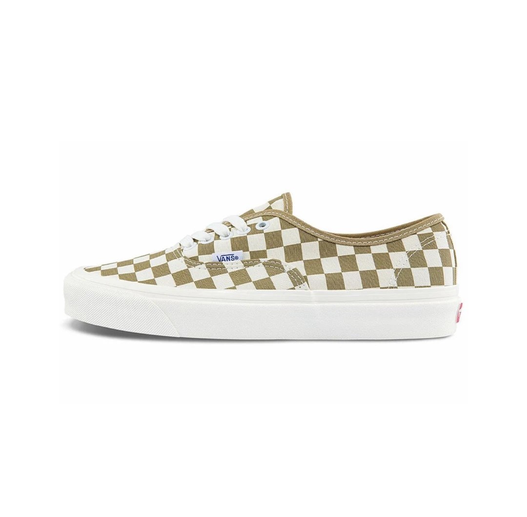 Vans Style 44 休闲棋盘格 低帮 板鞋 男女同款 棕白/VN0A5KX4SQ7