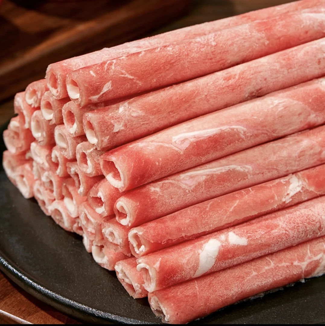 【10盒】牛日鲜精选牛肉片150g/盒原切肥牛卷火锅聚餐涮烤嫩滑