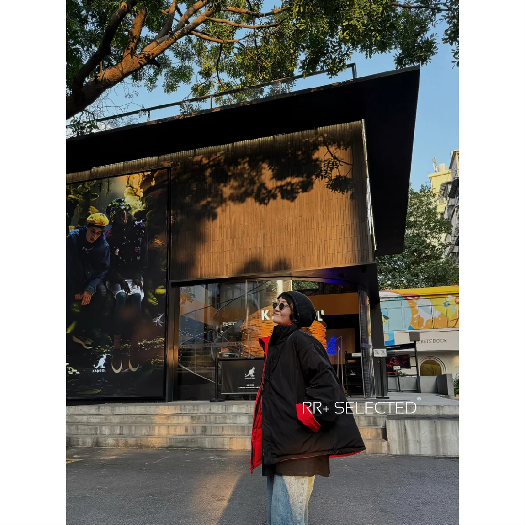 『豆公子』19772韩系纯色立领保暖双面棉服百搭加厚宽松面包服外套