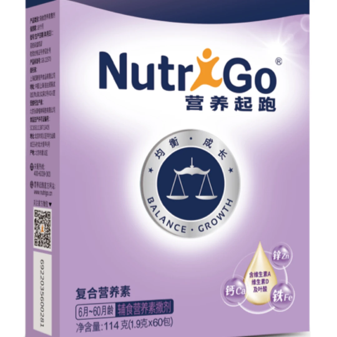 达能营养包营养起跑敏宝复合营养素辅食百搭钙铁锌维生素6-60月龄