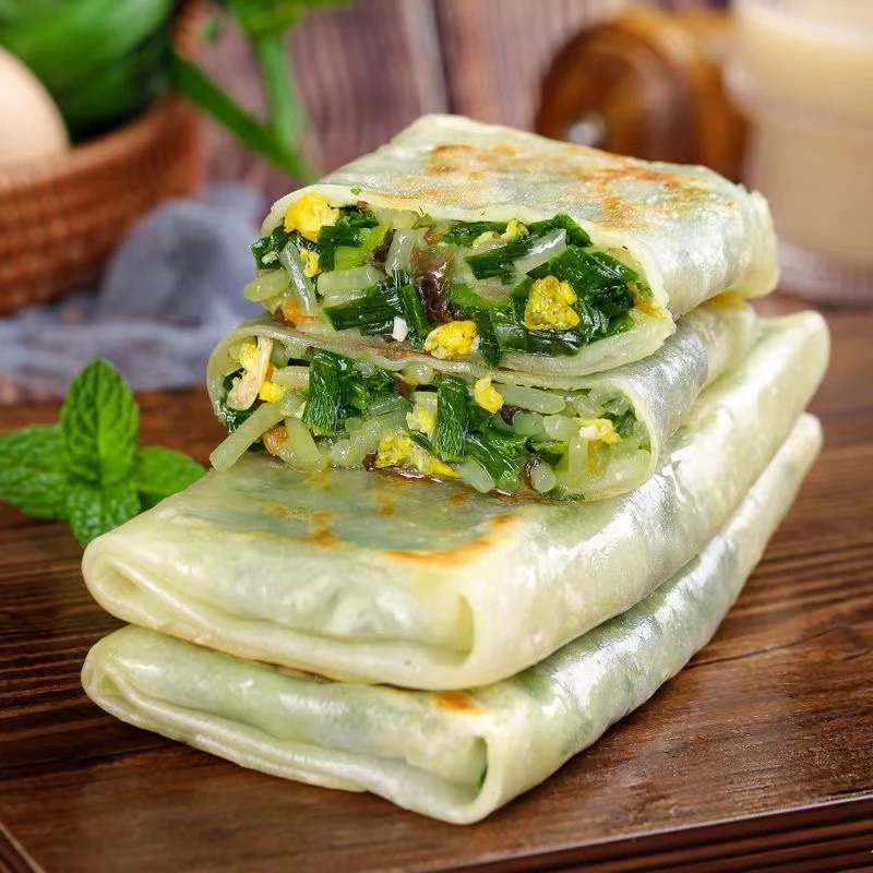 手工包韭菜盒子早餐传统面点美食半成品韭菜鸡蛋粉丝馅饼加热即食