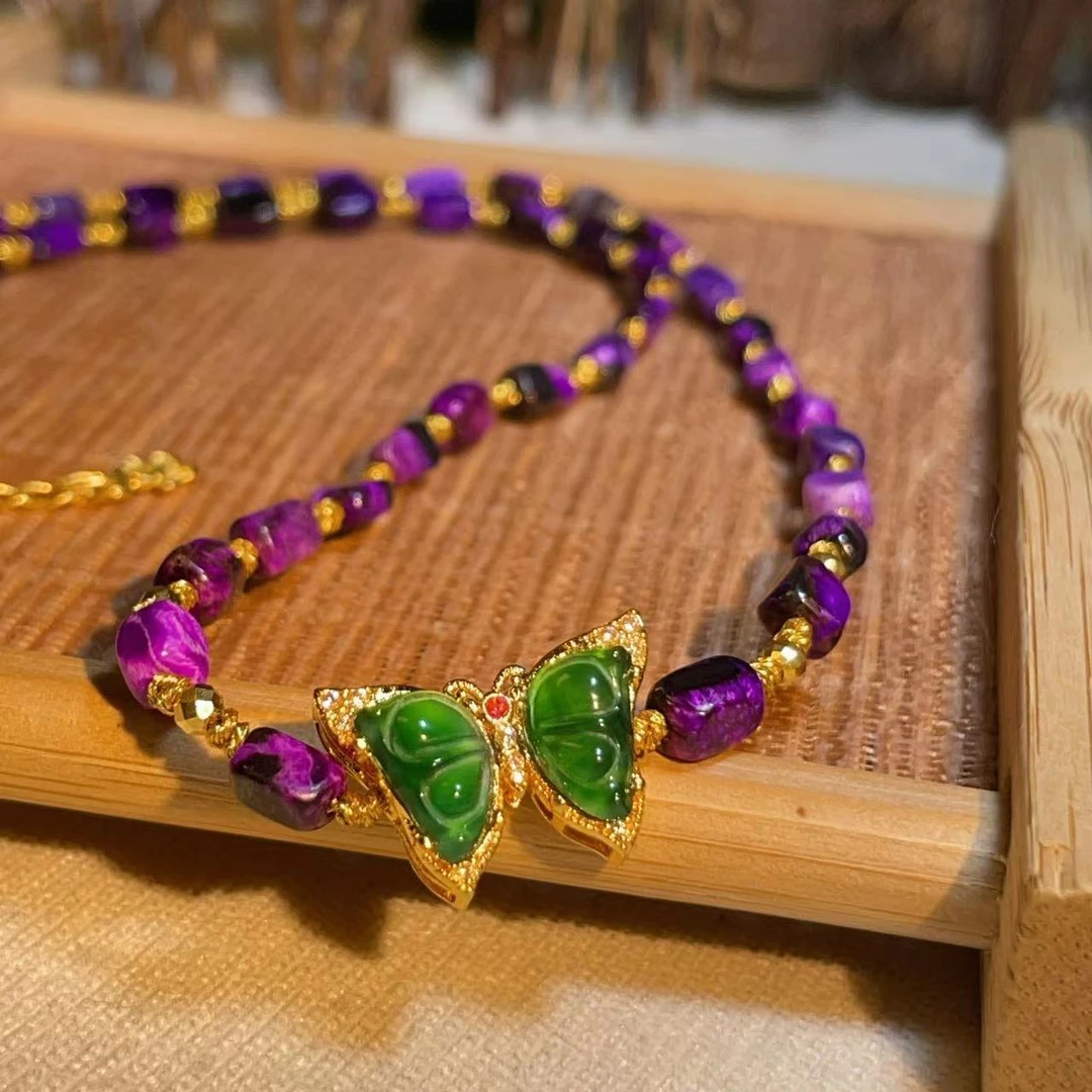 舒俱来随型红丝绒18k锁骨链/40cm/AZB1776