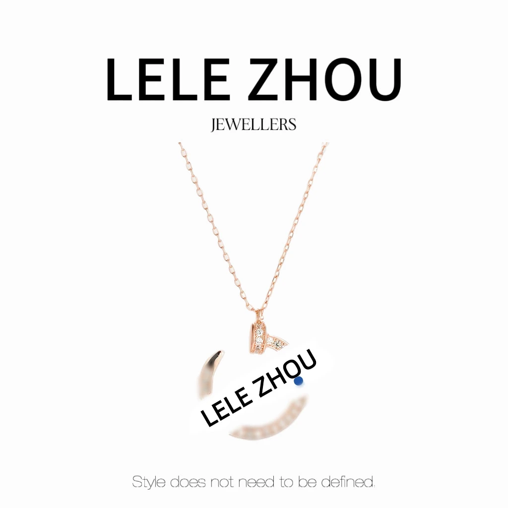 铜合金项链 钉子项链C精工50分镶嵌满钻玫瑰金LEXL231105