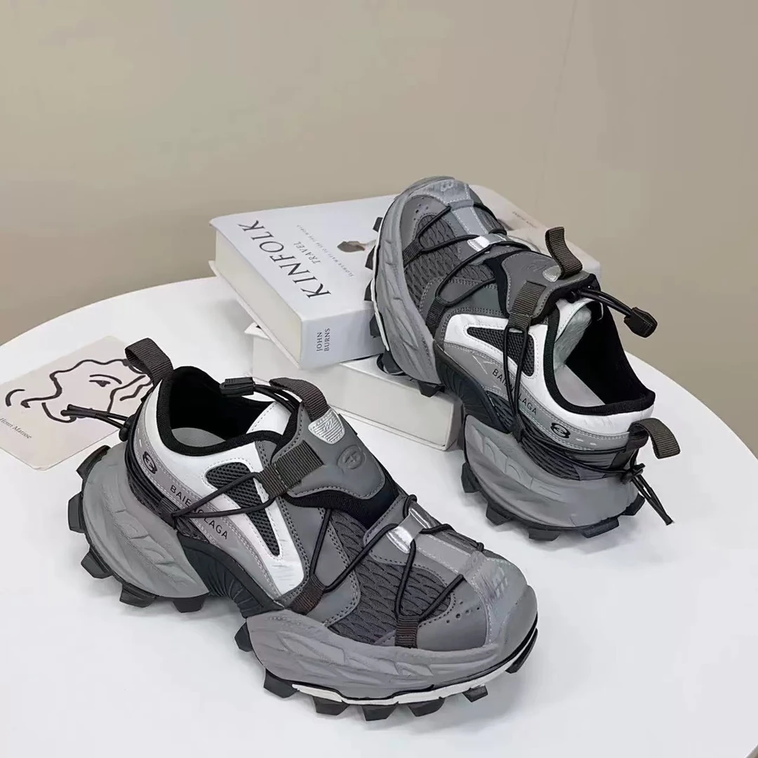 厚底老爹鞋女复古做旧2024秋新款运动徒步休闲鞋舒服S5-1022-863
