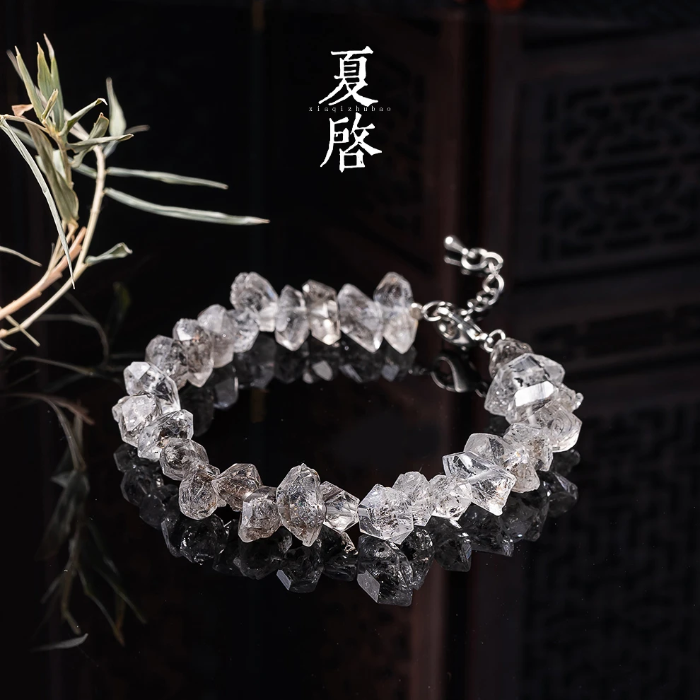 夏启珠宝天然水晶闪灵钻手链高频能量原石单圈女时尚轻奢/多样式