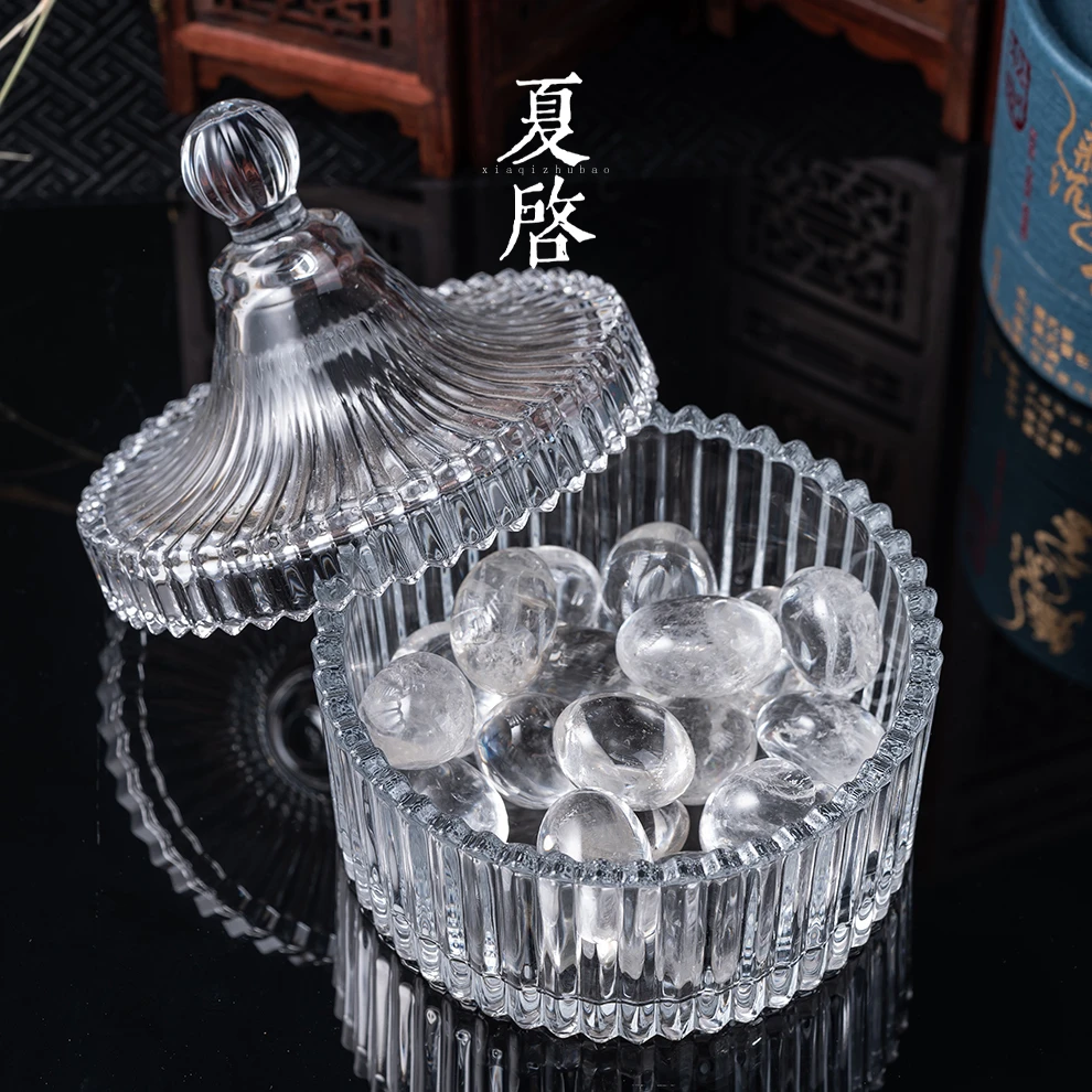 夏启珠宝 天然白水晶消磁石水晶玩家必备高端鸽子蛋非碎石/多样性