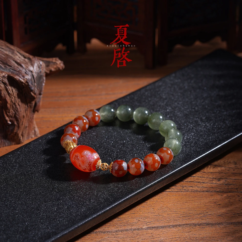 非金属珐琅手链 夏启家 【木火通明】手串