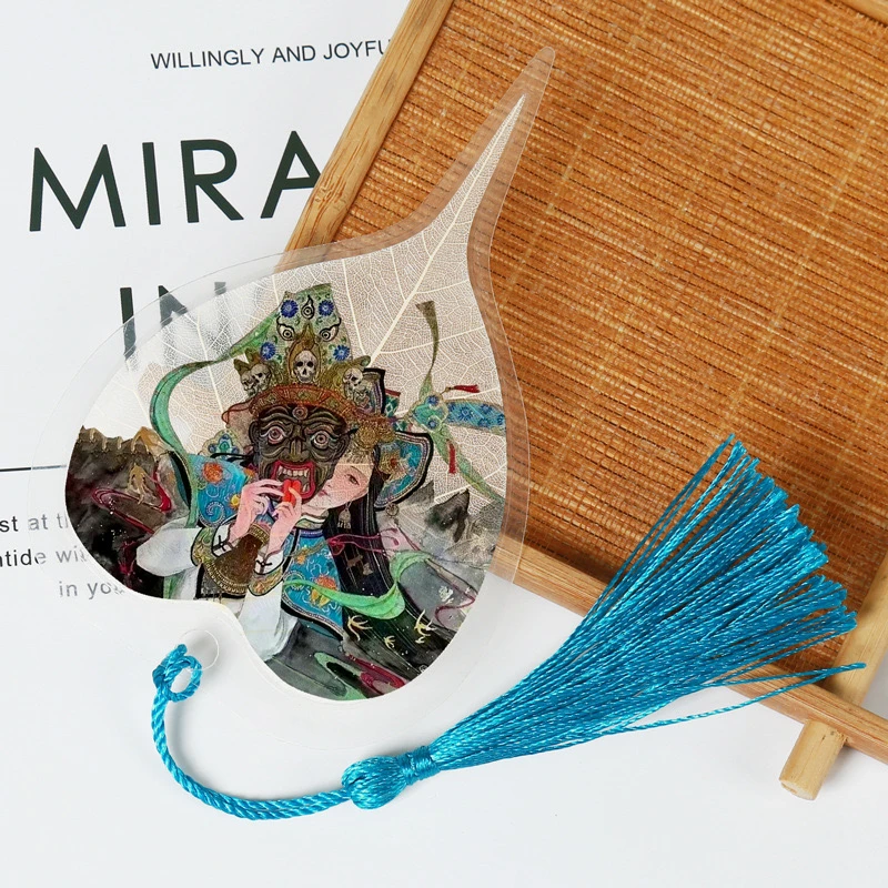 夏启文创【叶脉书签】随机一款-黄cc/扎基拉姆/绿度母书签礼物