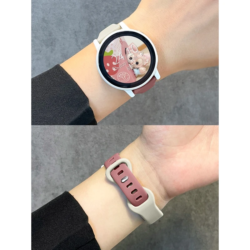 适用华为手表表带gt3新款创意华为gt2女生watch3pro硅胶运动表带