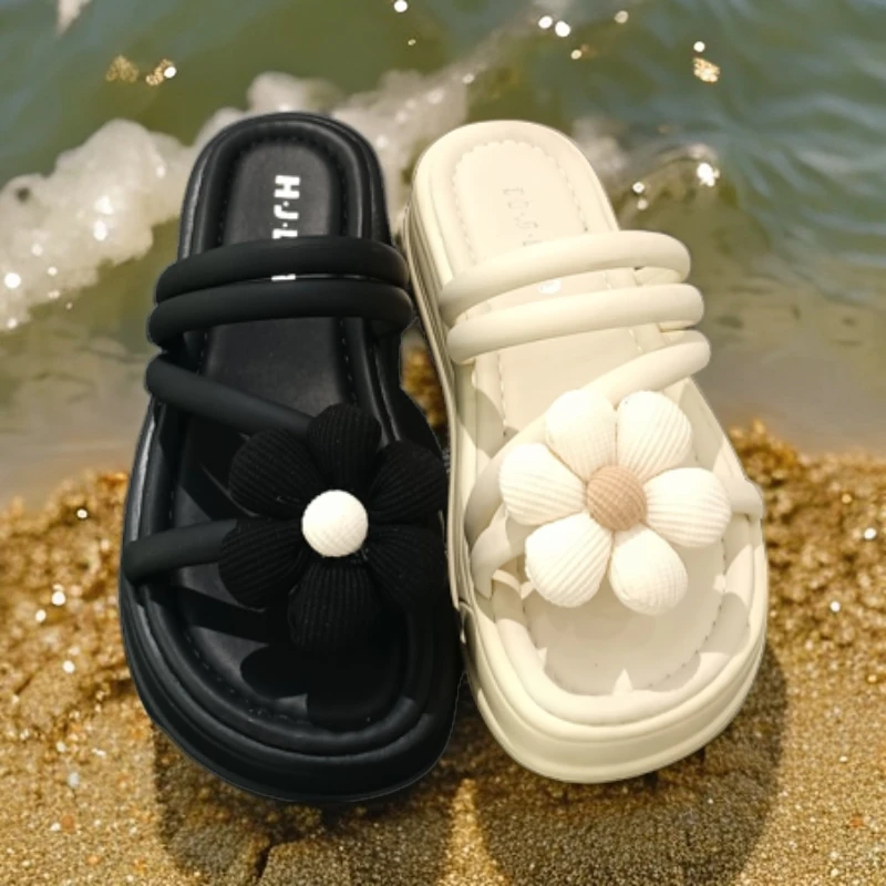 夏季时尚百搭外穿一字拖女士