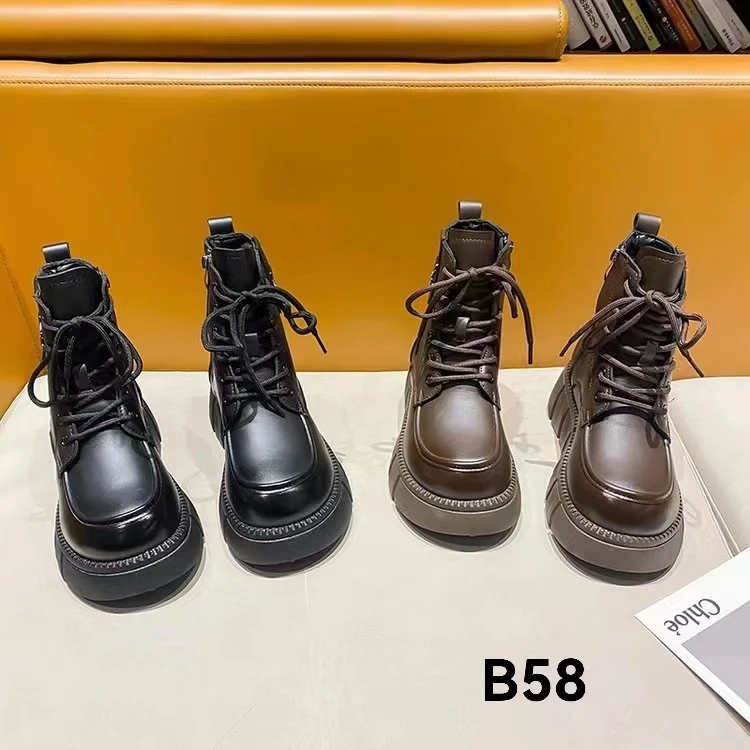 钢琴底时尚马丁靴