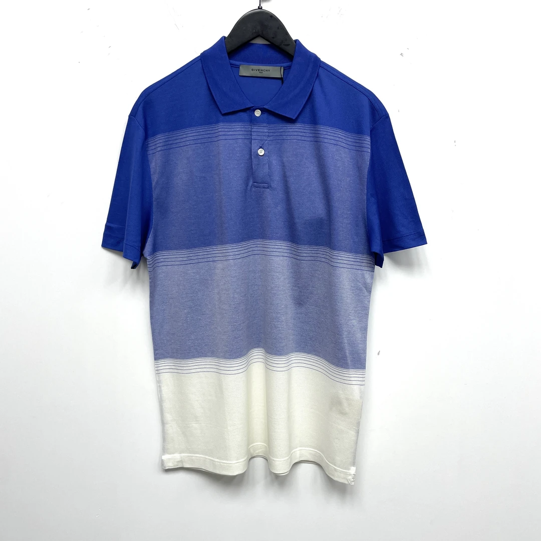 全新未使用 Givenchy/纪梵希 四宫格侧标双色休闲Polo衫短袖