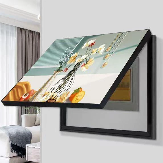 新中式免打孔电表箱装饰画配电箱电闸箱遮挡装饰总开关遮挡装饰画